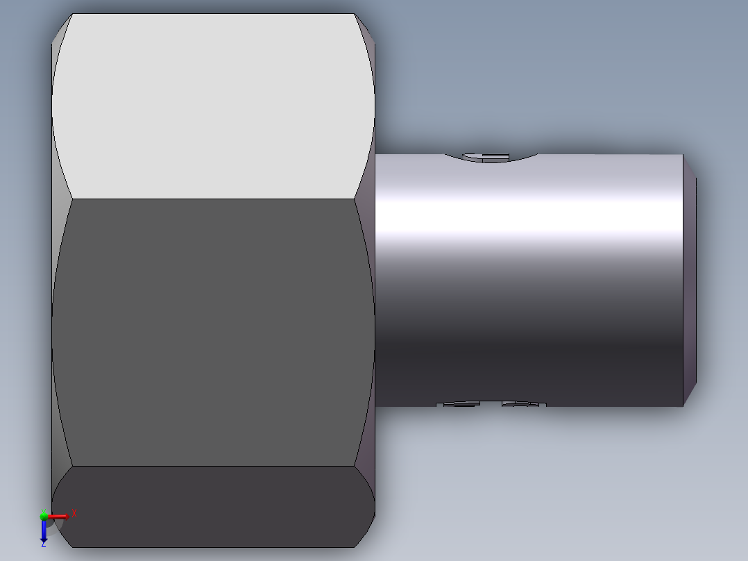 90度焊接接头、SKA16X3-俯视图