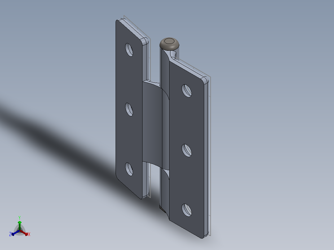 合页、铰链(67)正等轴测图