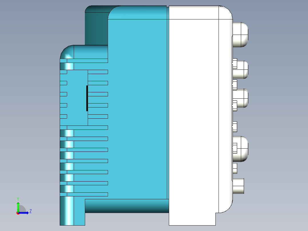 示波器(10)左视图