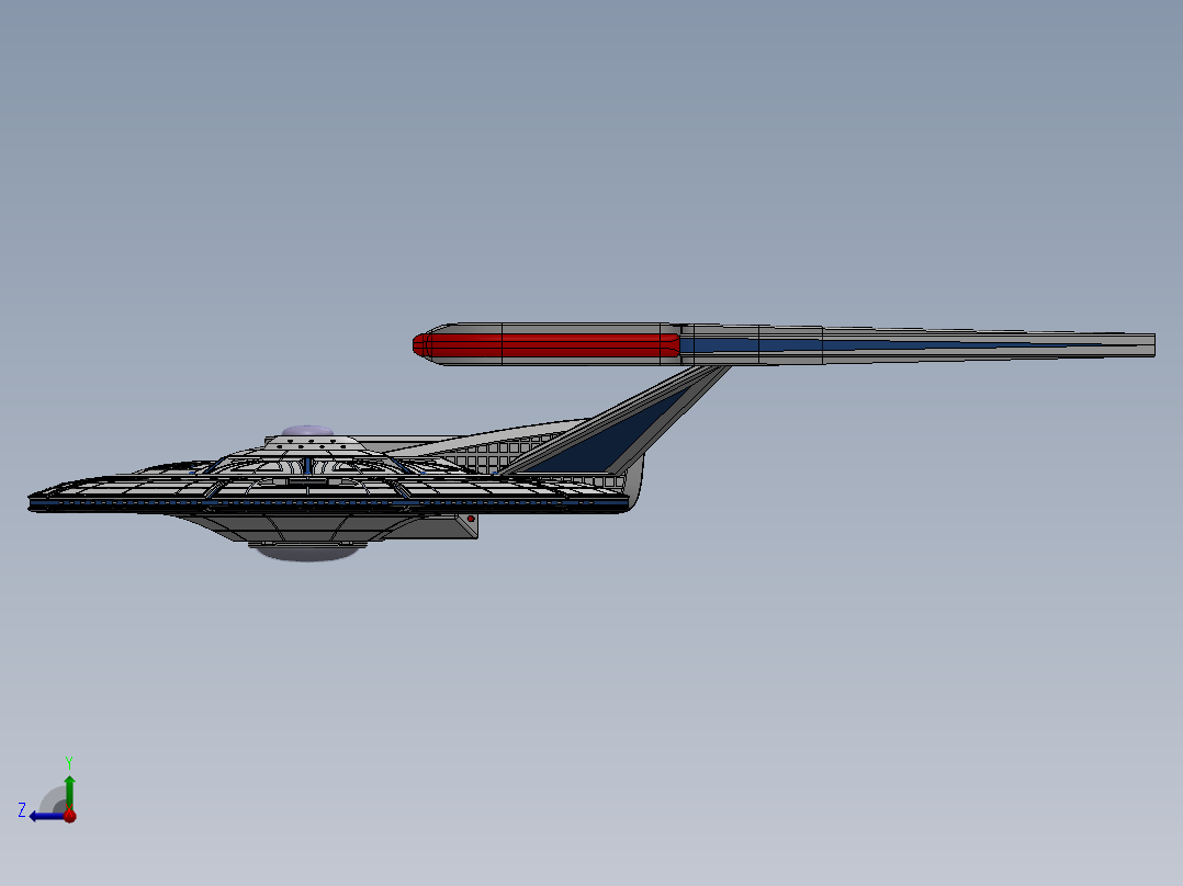 宇宙飞船(97)右视图