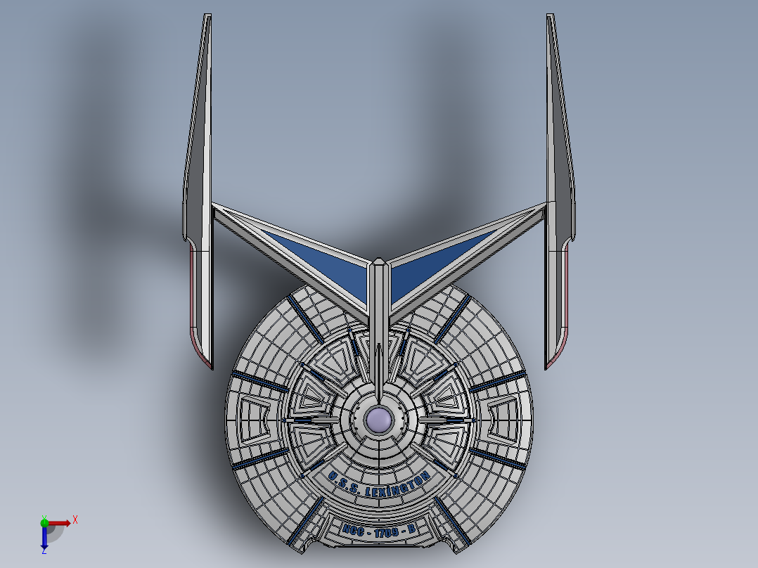 宇宙飞船(97)俯视图