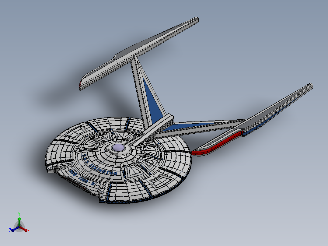 宇宙飞船(97)正等轴测图