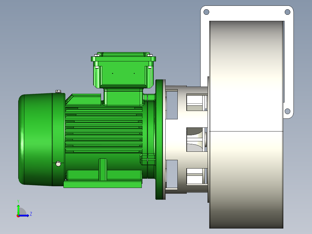 A3004014-涡轮风机左视图