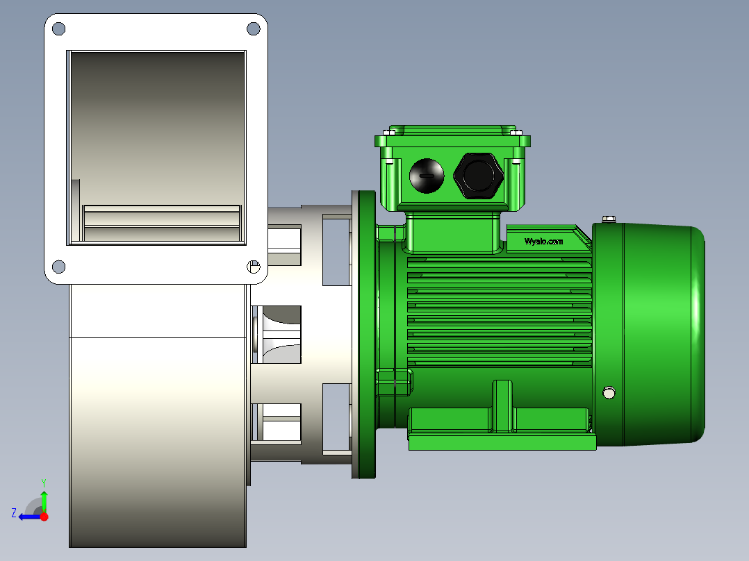 A3004014-涡轮风机右视图
