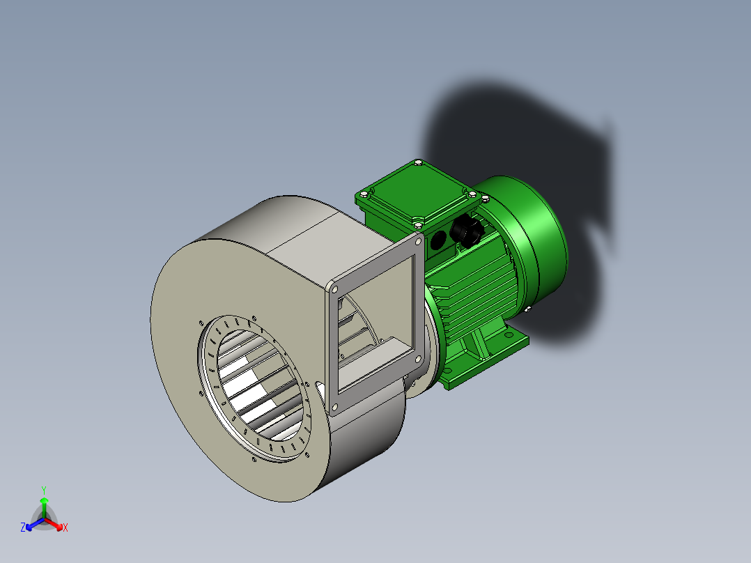 A3004014-涡轮风机正等轴测图