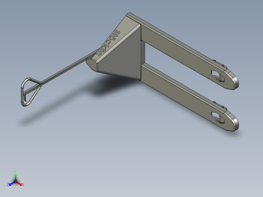 叉车、 手动叉车 SW STP IGS正等轴测缩略图