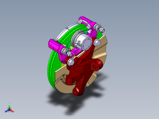 微型、小型汽车轿车盘式制动器的设计含CATIA三维及9张CAD图