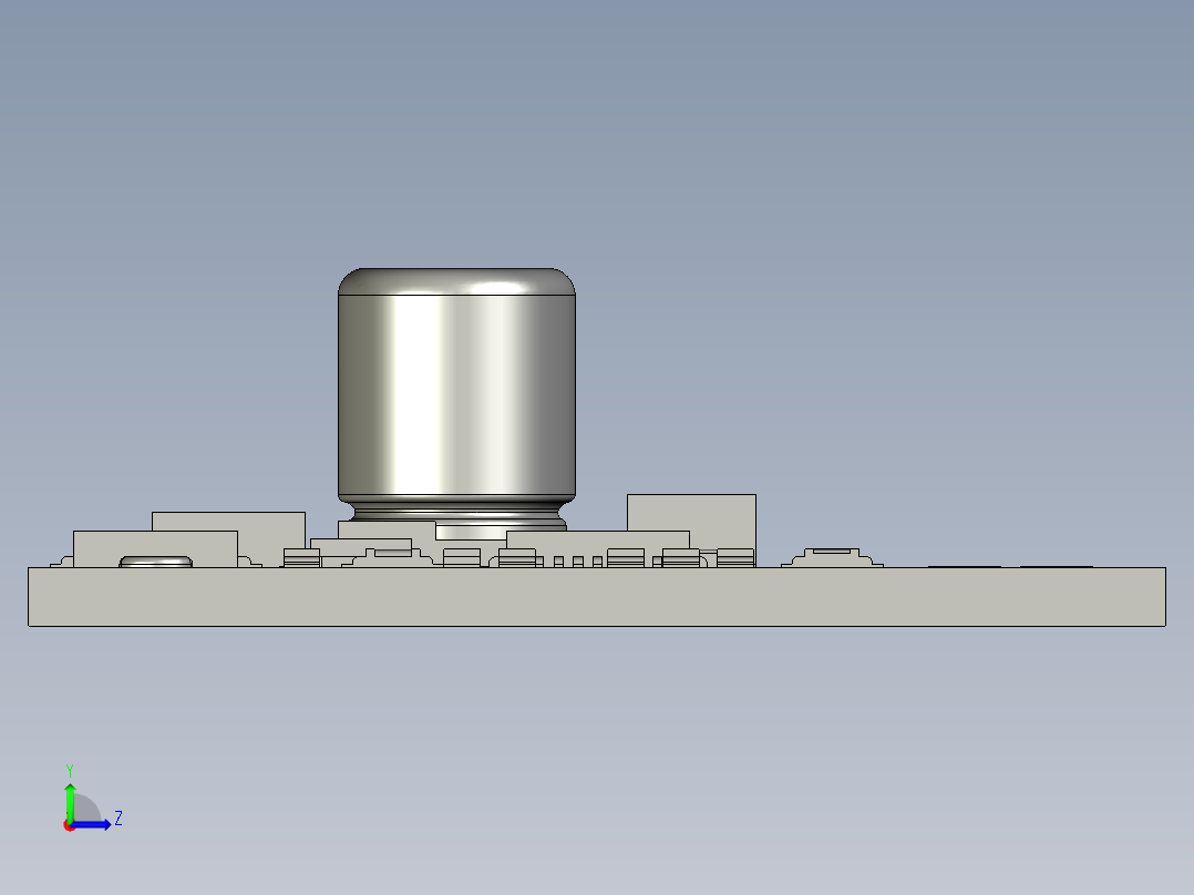 手轮CNC编码器和一个大的简易驱动器左视图