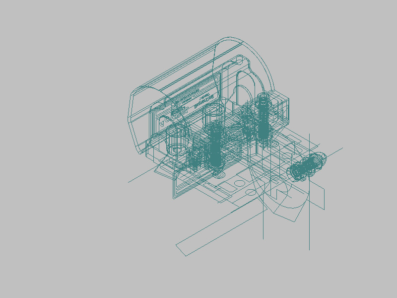 线圈与壳体组件 3D模型SolidWorks三维设计图