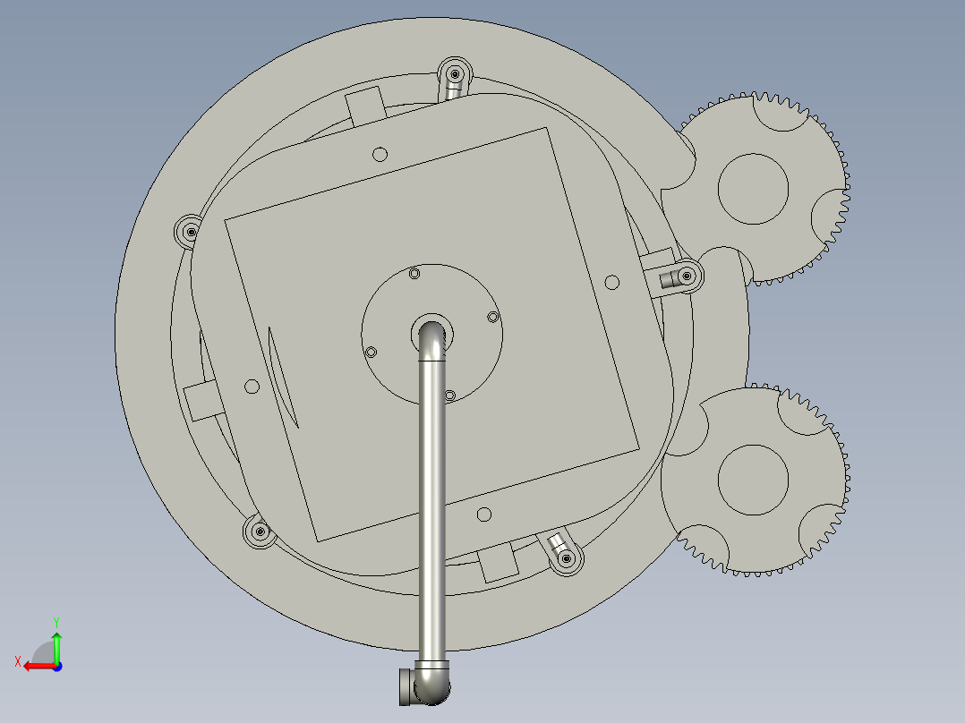 灌装系统装配体3后视图