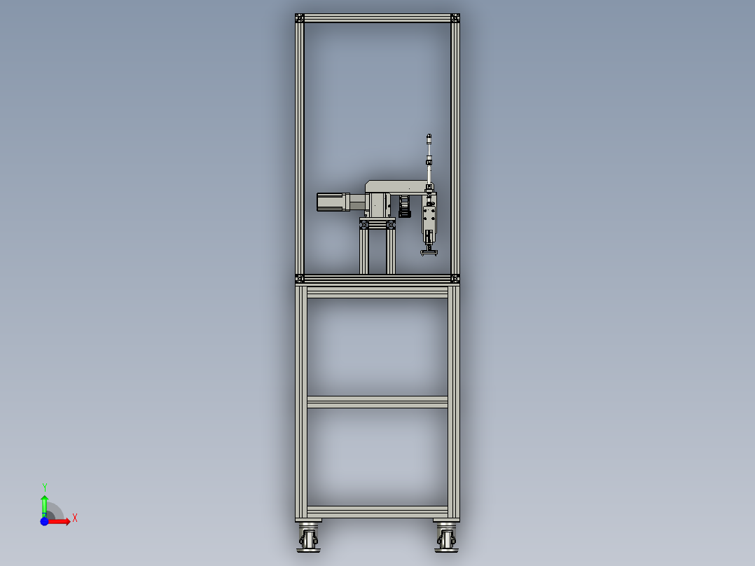 机械手自动送料装置前视图