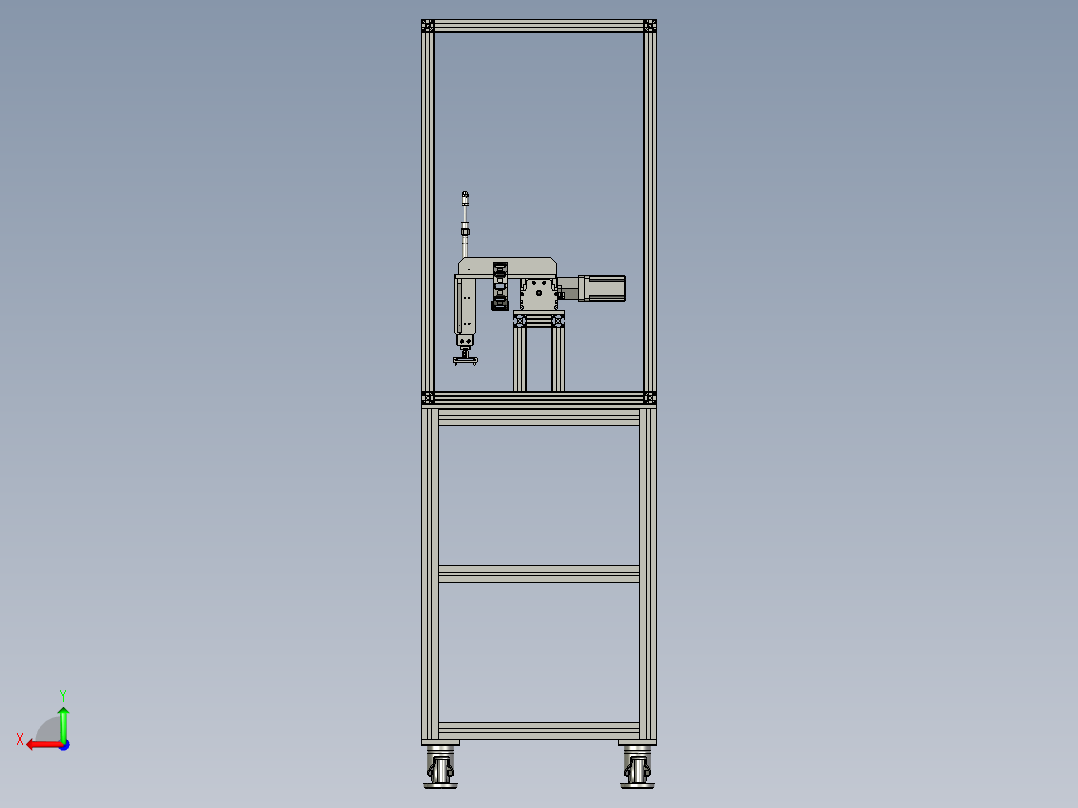 机械手自动送料装置后视图