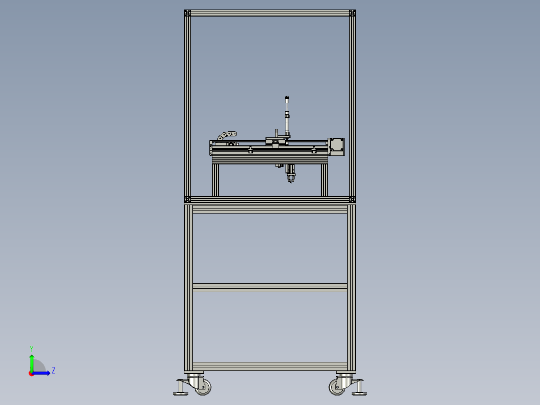 机械手自动送料装置左视图