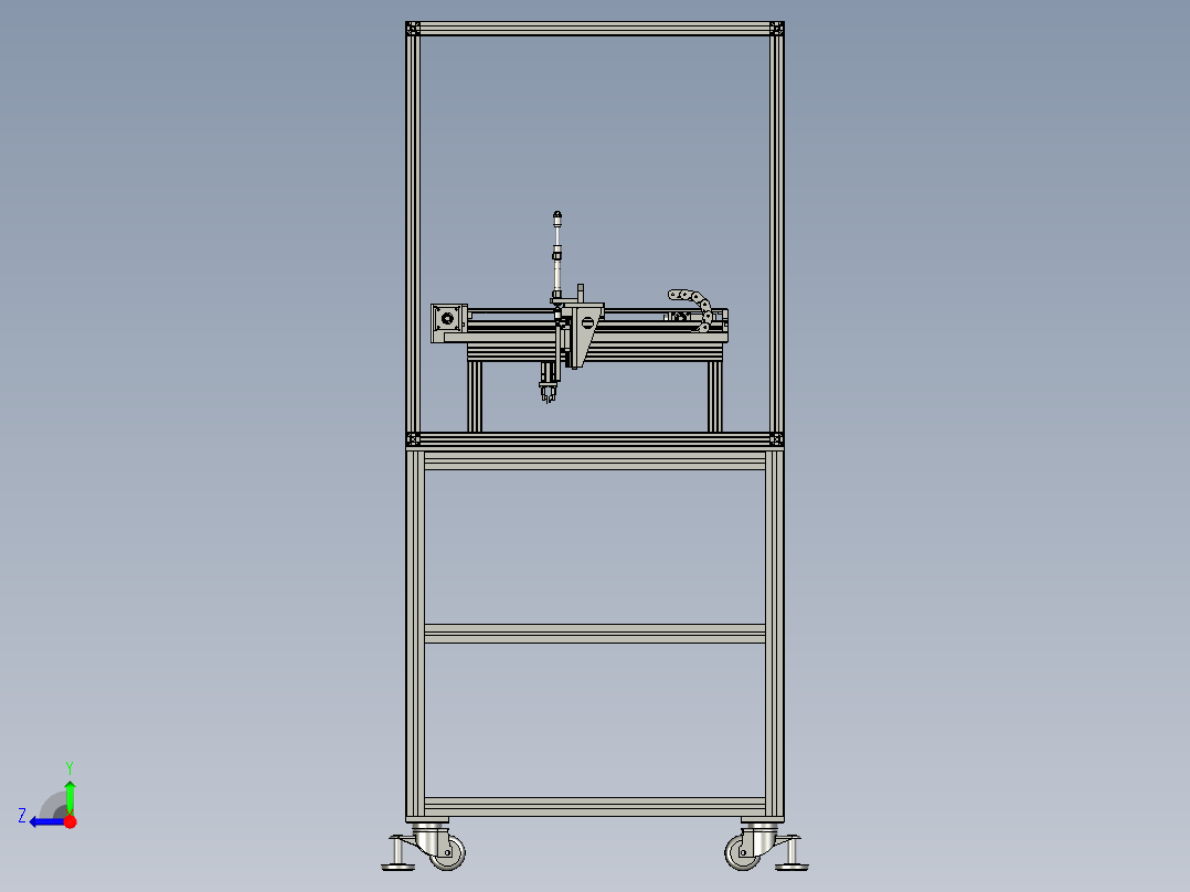机械手自动送料装置右视图
