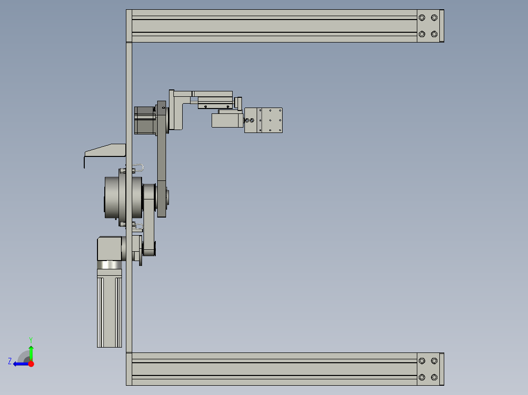 350汇流机械手装配体右视图