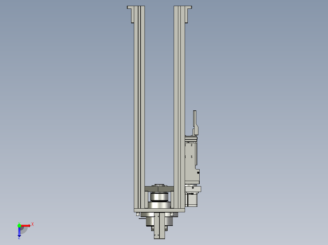 350汇流机械手装配体俯视图