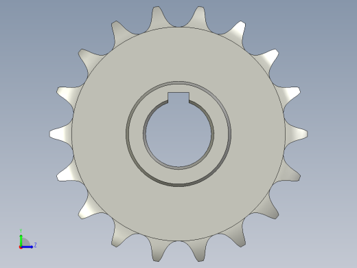 链轮10B-18输送带传动左视缩略图