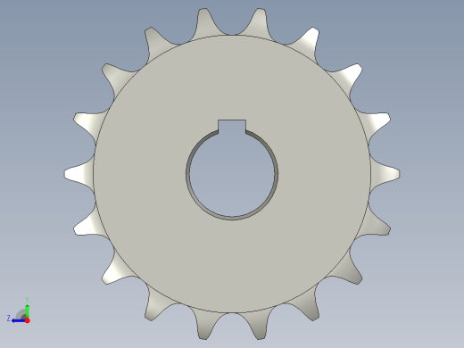 链轮10B-18输送带传动右视缩略图