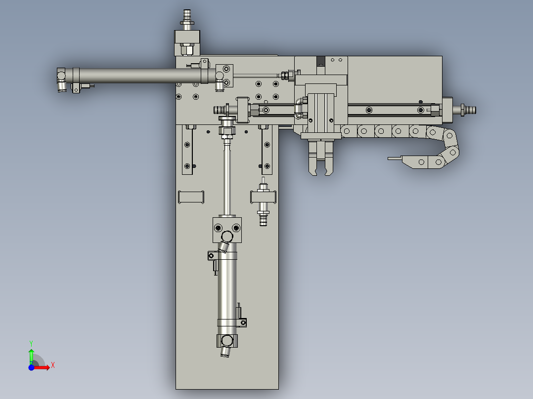 芯棒中转搬运前视图