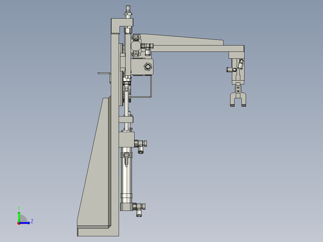 芯棒中转搬运左视图