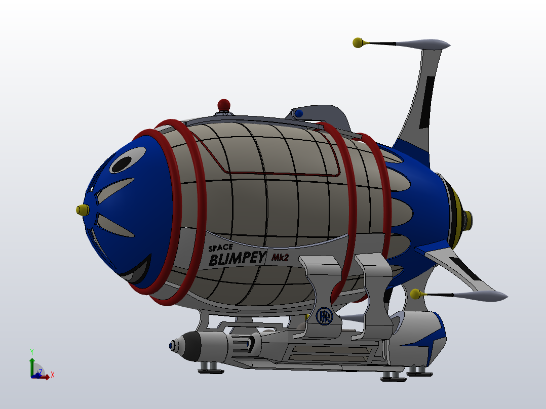 太空飞艇Mk2主视图