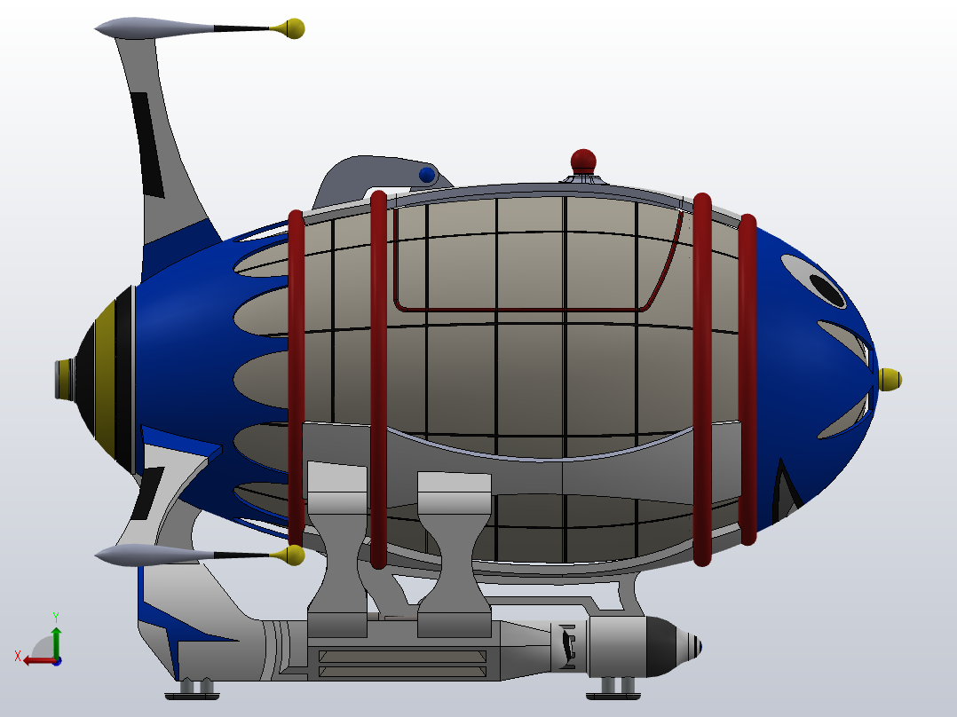 太空飞艇Mk2后视图