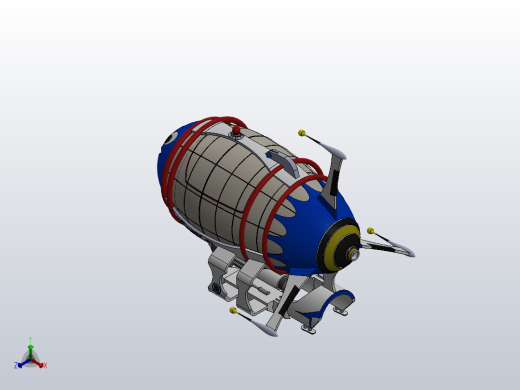 太空飞艇Mk2正等轴测缩略图