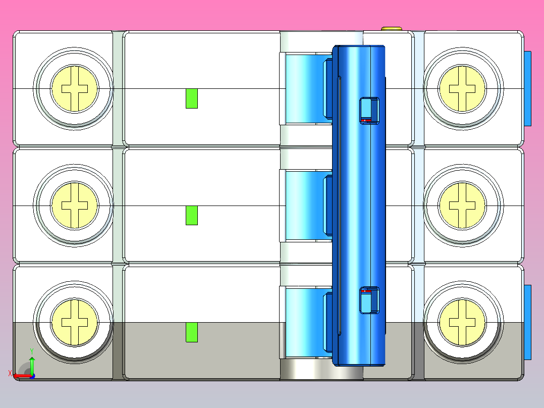 NHP-125RG&amp;3P&amp;隔离开关三维模型202307后视图