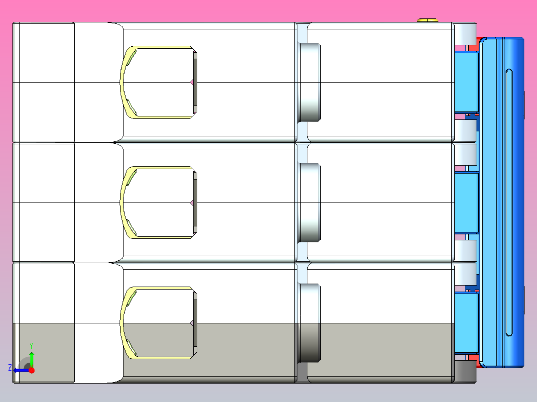 NHP-125RG&amp;3P&amp;隔离开关三维模型202307右视图