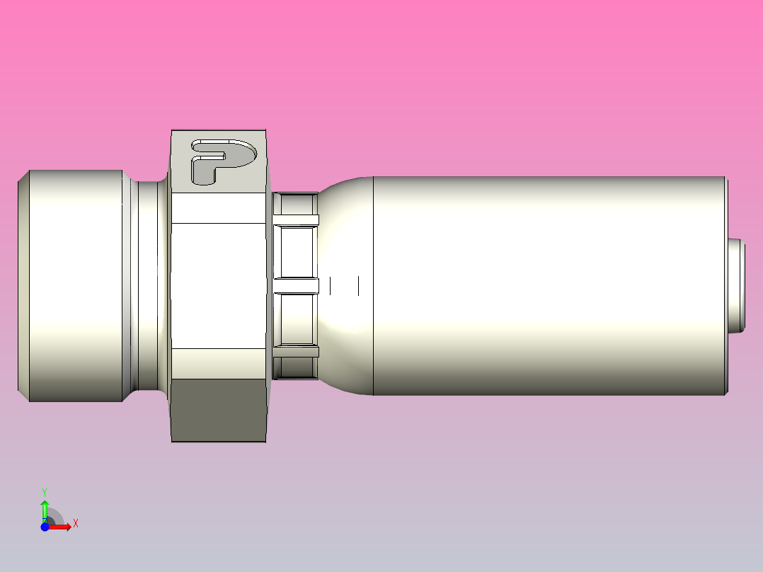 标准液压接头1D255-14-6前视图