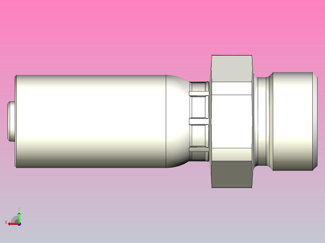 标准液压接头1D255-14-6后视图