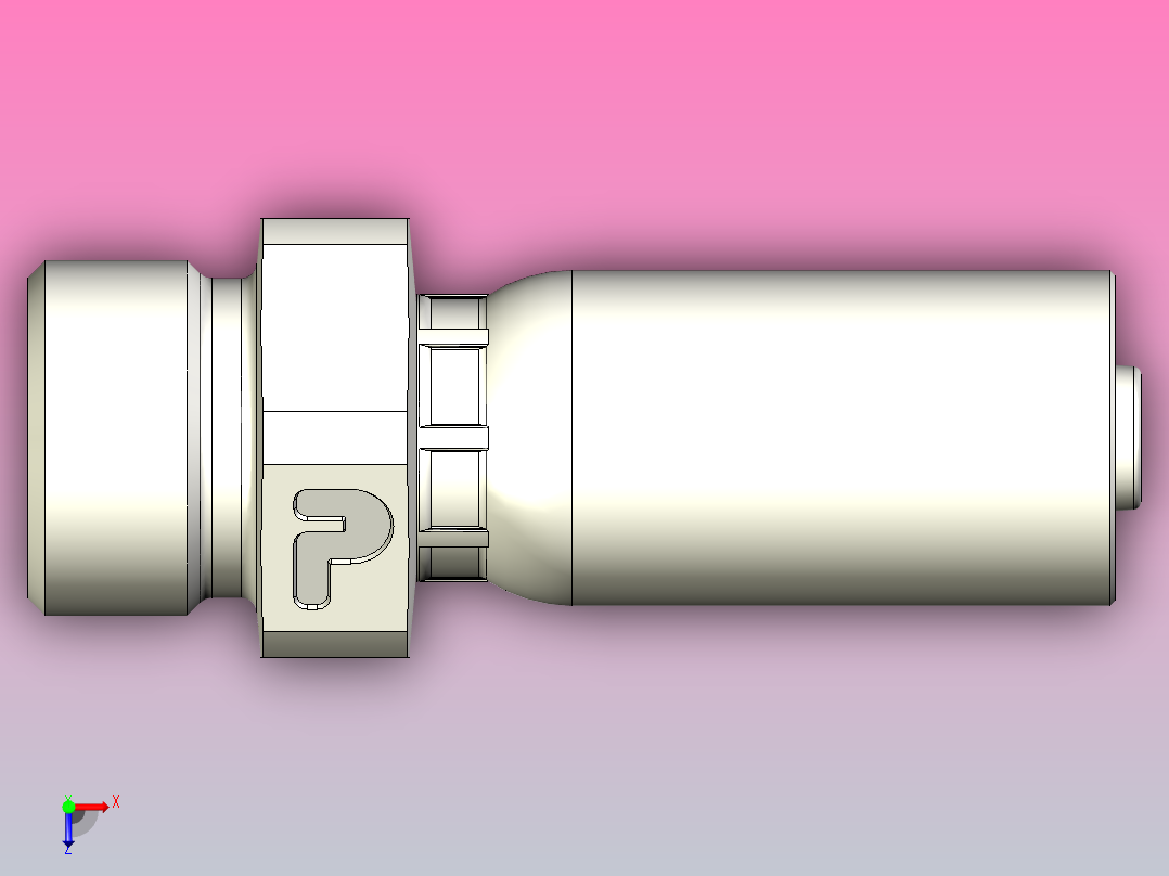 标准液压接头1D255-14-6俯视图