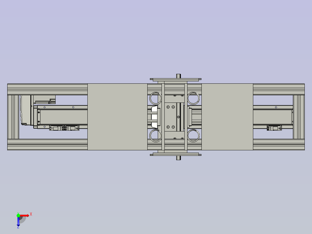 移料模组俯视图