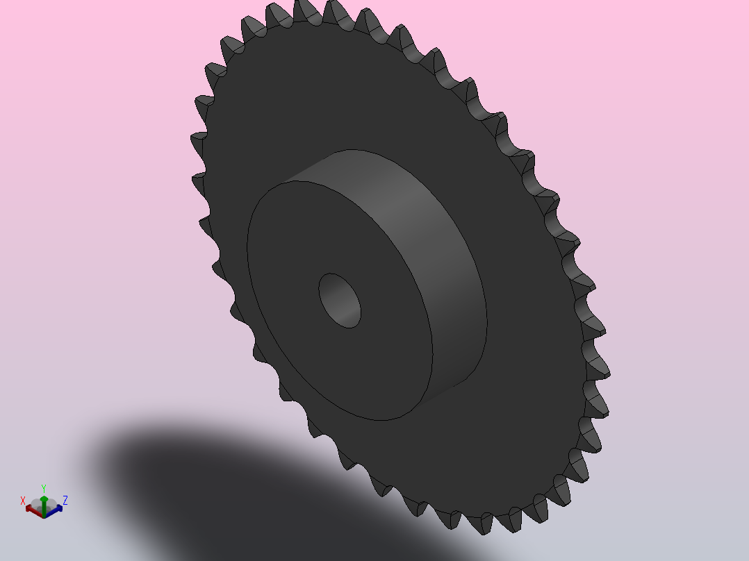 直孔链轮083／084型_37-083／084-1主视图