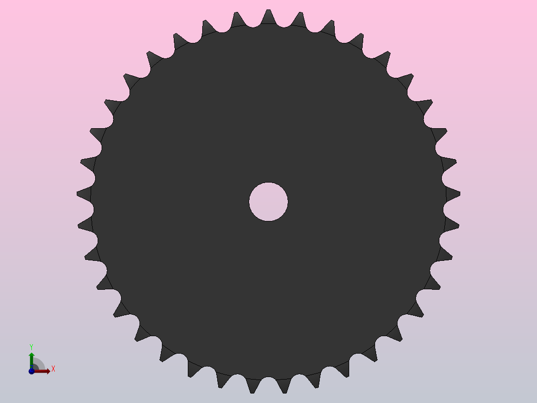 直孔链轮083／084型_37-083／084-1后视图