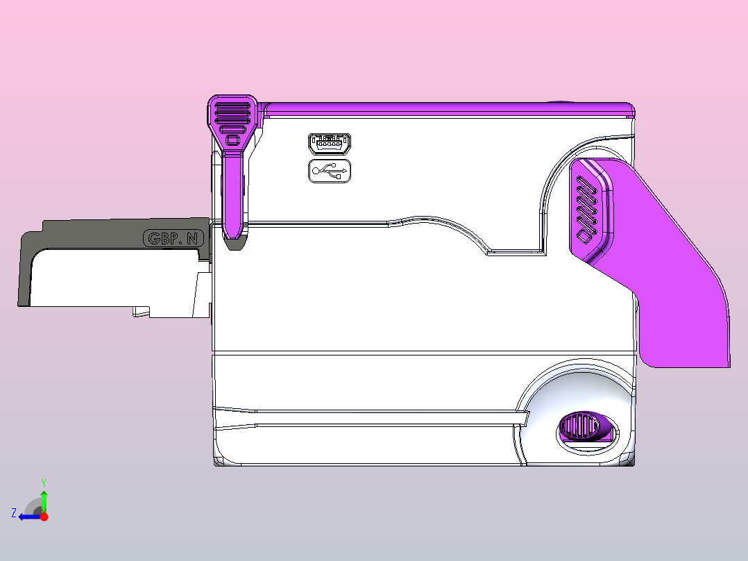 GBA ST2票据接收器右视图
