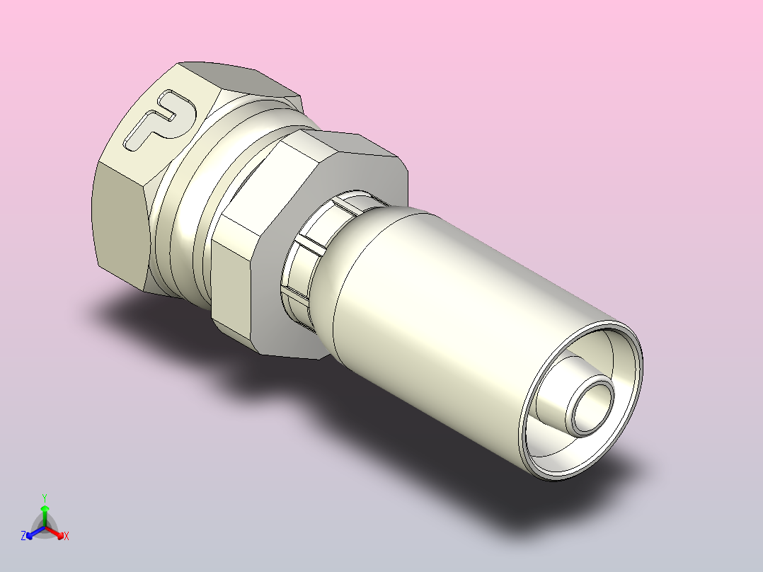 标准液压接头1C955-12-5主视图