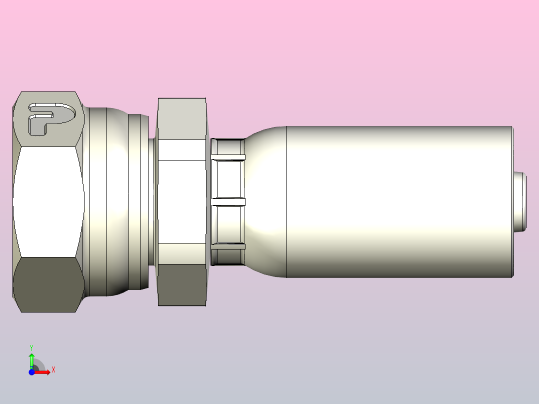 标准液压接头1C955-12-5前视图