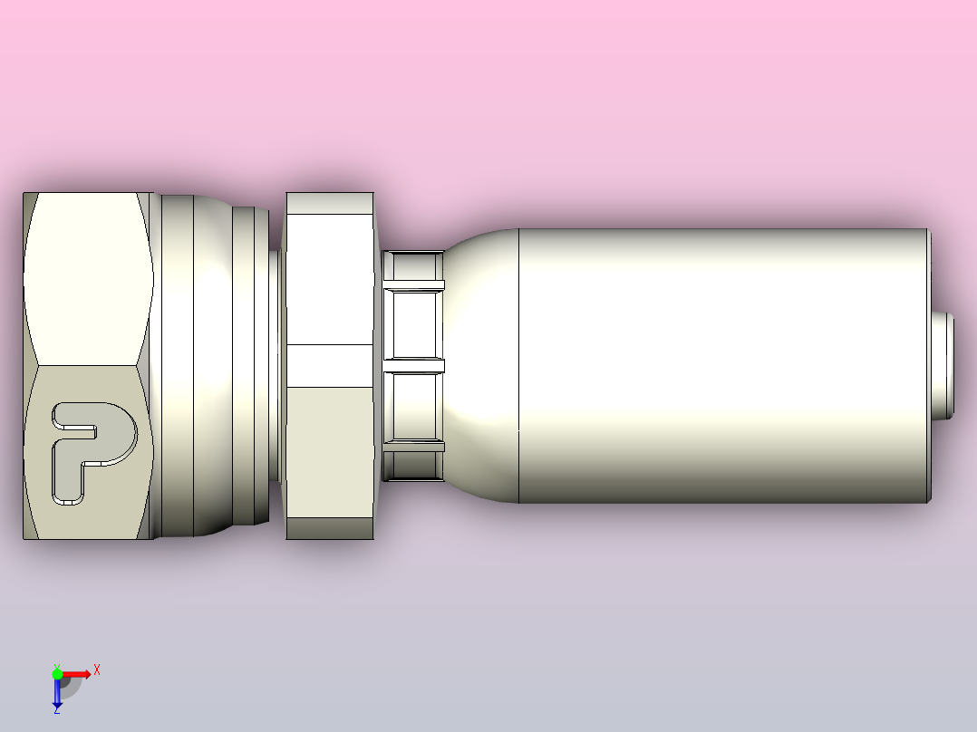 标准液压接头1C955-12-5俯视图