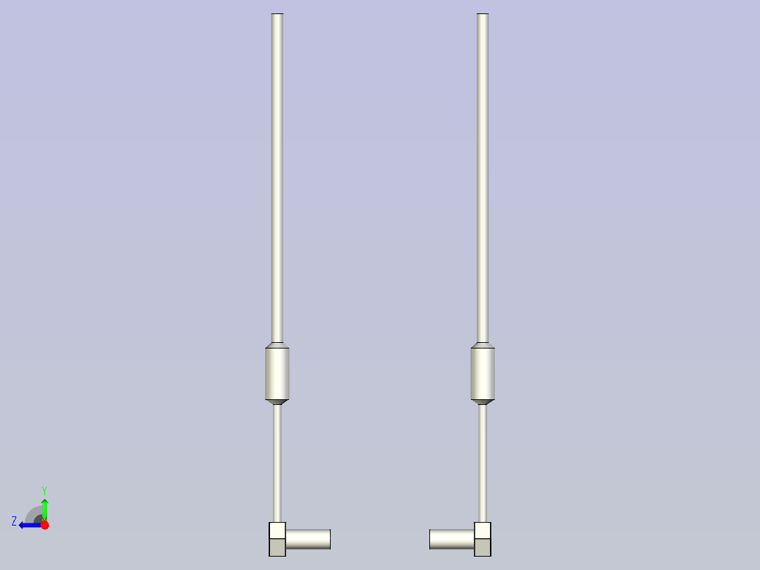 深浦激光传感器 LA2-S100LN 超小型对射激光3D右视图