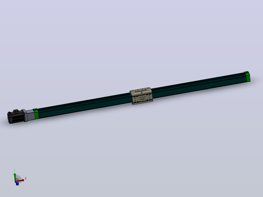 丝杆滑台模组DC64-SP-MG（100-1500mm）主视图