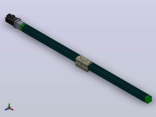 丝杆滑台模组DC64-SP-MG（100-1500mm）正等轴测缩略图