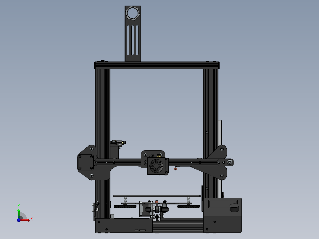 3D打印机CR10图纸前视图