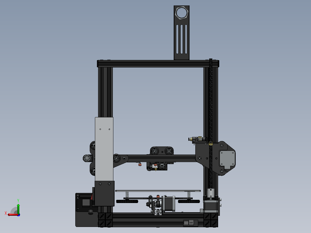 3D打印机CR10图纸后视图