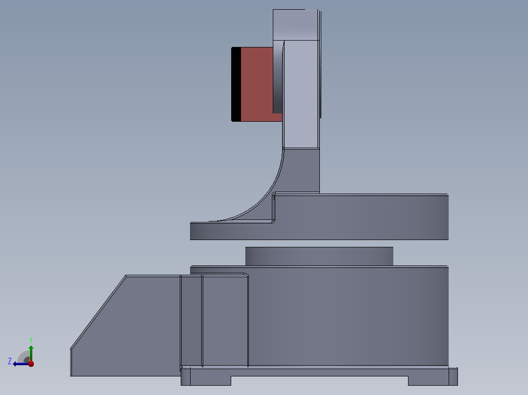 3D打印机（方管框架）右视图