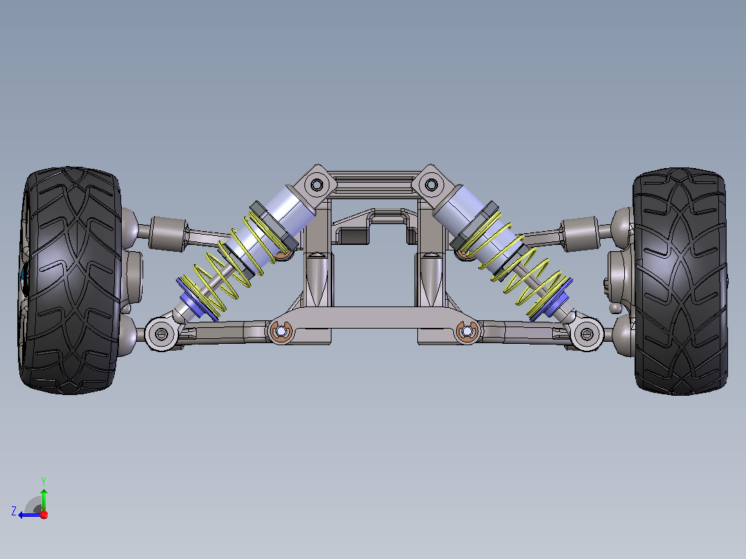 宝马车悬架系统模型右视图