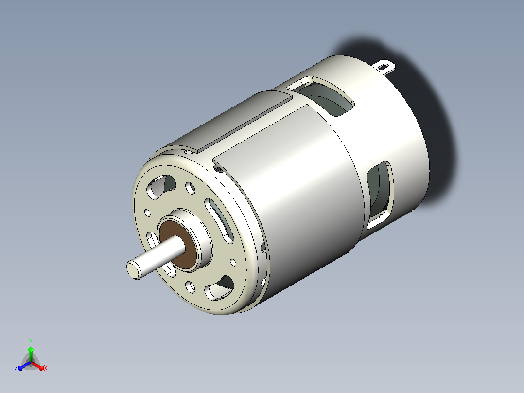 一个通用的“750或755”DC电机通常6v-24v主视图