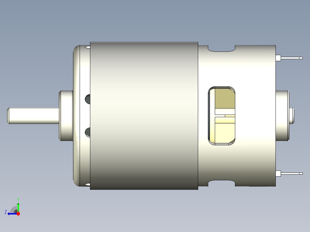 一个通用的“750或755”DC电机通常6v-24v右视图