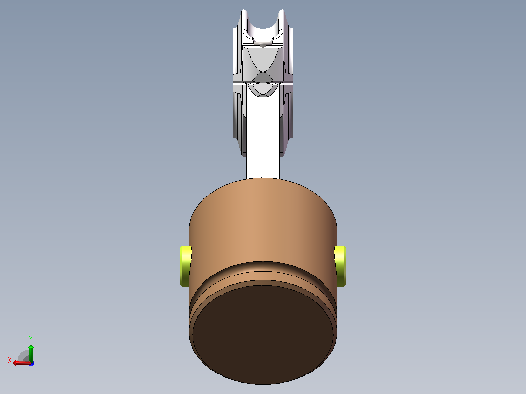 97410JJ-195柴油发动机活塞连杆组设计CAD图纸+solidworks三维模型+说明书后视图