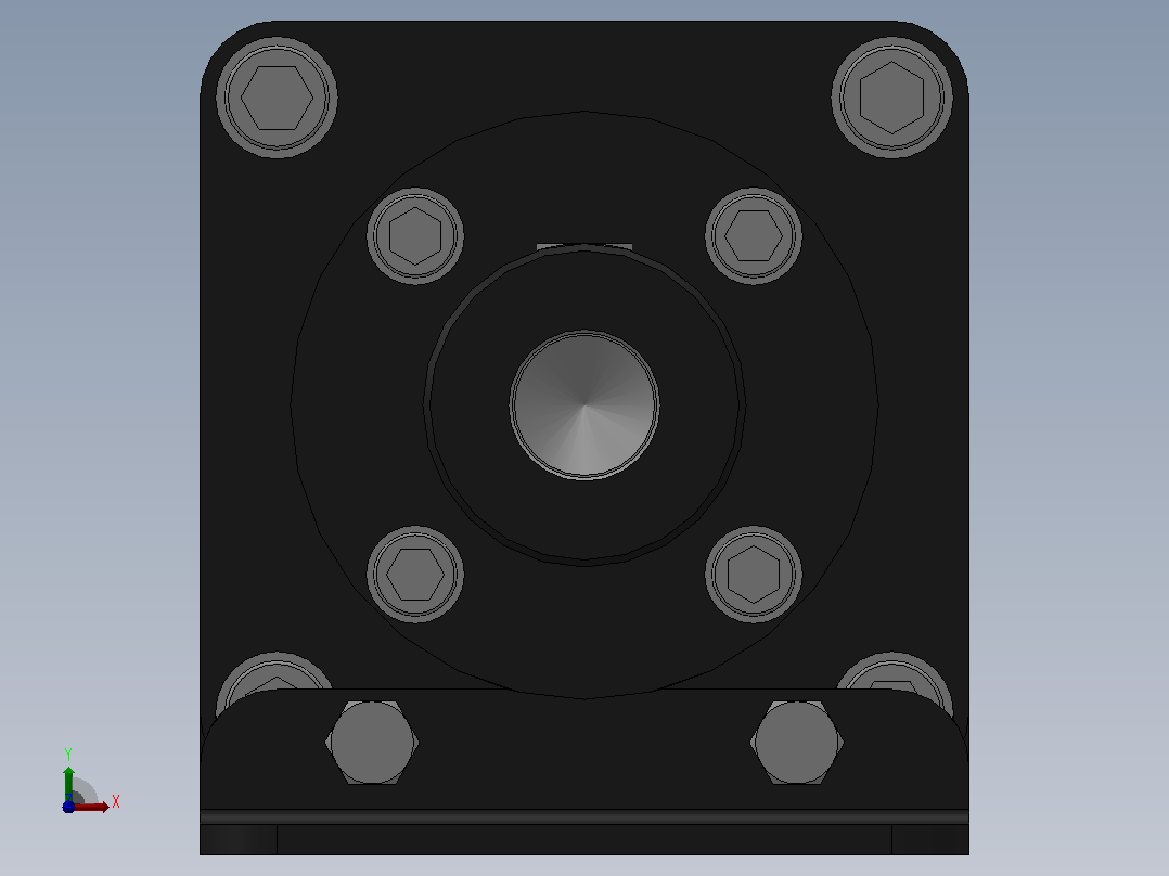 MHD油桶分离型增压器[MHD-80-7-M-70-S1]前视图